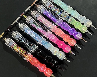 Flowing Sand Diamond Painting Pen: Ergonomic Glitter Mosaic Tool (Pen Tip Not Included)