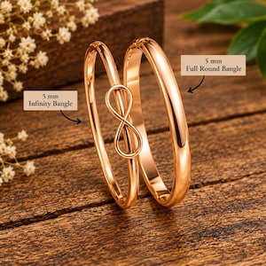 Infinity Armring, Set Om 2 Koppararmband, Boho Statement Smycken