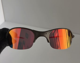 Vintage Oakley Romeo 2 X Metal Sunglasses with Ruby Red Polarized Lenses