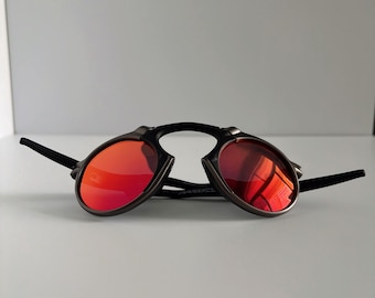 Vintage Oakley Madman X Metal Sunglasses Ruby Red Polarized Lenses Temple Length 151 mm