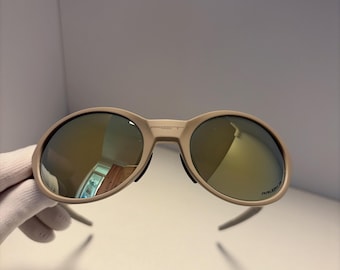 Retro Oakley piet eye jacket redux sunglasses beige frames gold lens