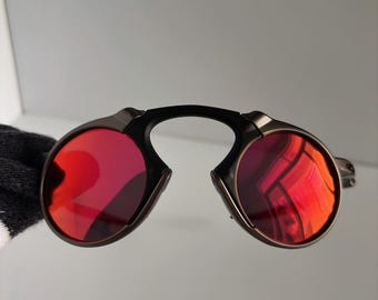 Vintage Oakley Madman X Metal Sunglasses Ruby Red Polarized Lenses Temple Length 151 mm