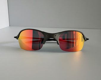 Vintage Oakley Romeo 2 X Metal Sunglasses with Ruby Red Polarized Lenses