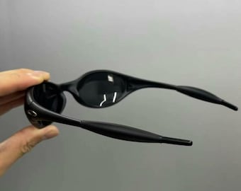 Retro Oakley Eye Jacket 1.0 Gen2 Polarized Sunglasses Black Frame