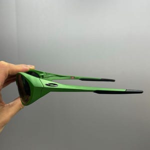 Okulary przeciwsłoneczne Retro Oakley GDLP eye jacket redux, zielona oprawka, czarne szkła zdjęcie 4