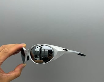 Retro Oakley Eye Jacket Redux Sunglasses Silver Frames Silver Lens
