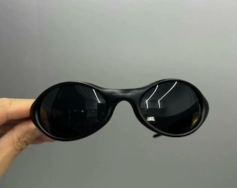 Retro Oakley Eye Jacket 1.0 Gen2 Polarized Sunglasses Black Frame Black Lens