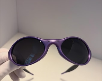 Retro Oakley X guadalupe eye jacket Sunglasses lilac metallic/black lenses