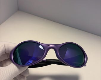 Retro Oakley X guadalupe eye jacket Sunglasses lilac metallic/Purple lens