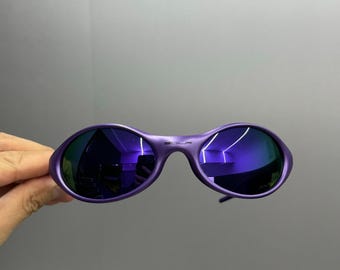 Retro Oakley X guadalupe eye jacket Sunglasses lilac metallic/Purple lens