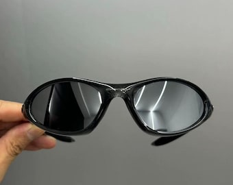 Retro/90s Oakley minute gen1 minute1.0 Sunglasses Clear Gray Frame Silver Lens （137mm）