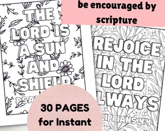 Floral Bible Verse Coloring Pages for Adults Memory Verse Scriptures for Teens Christian Church Activity Jesus Bible Study Affirmations