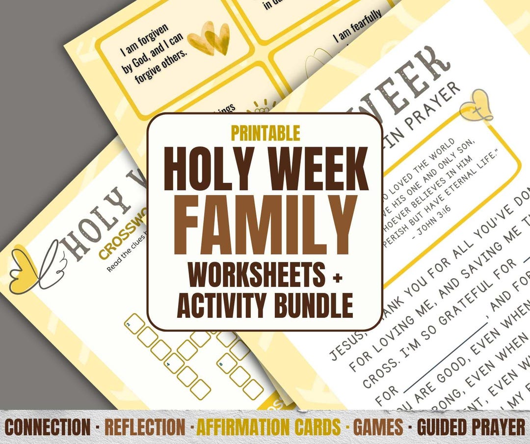 Christian Easter Devotion Activity for Kids Resurrection Printable Holy ...