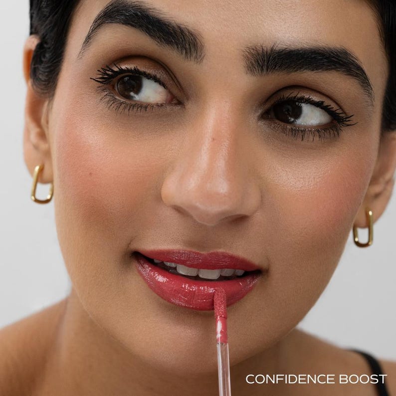 Set de brillo labial y colorete líquido Sonela Dewy, paquete de maquillaje Radiant Glow imagen 2