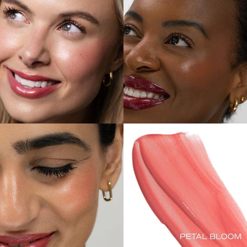 Set de brillo labial y colorete líquido Sonela Dewy, paquete de maquillaje Radiant Glow imagen 11