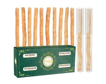 Miswak Sticks for Teeth Cleaning, Traditional Toothbrush Used for Centuries, Natural Flavor