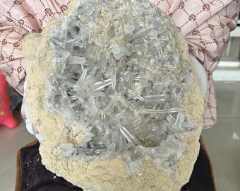 44.99LB Natural Blue Crystal Cave Needle shaped Crystals（20.45kg）
