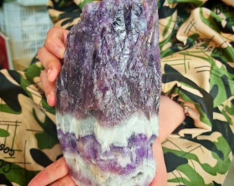 3.81LB Natural dreamy amethyst raw stone specimen（1.73kg）