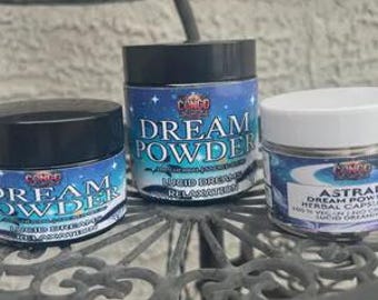 Polvo para sueños - Té mágico del tercer ojo, mezcla de hierbas orgánicas premolidas / Relajación, proyección astral + relajación, recuerdo de sueños, sueños lúcidos