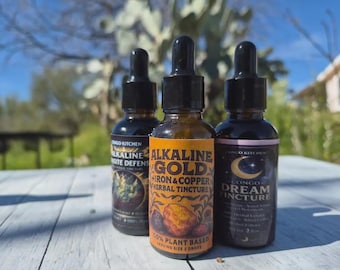 Sistema nervioso Tintura Oro Hierro y Cobre / Oro Líquido Abre Corazón y Tercer Ojo Pulmón Sangre y Nervios Limpia Mamá Papá Padre Regalo
