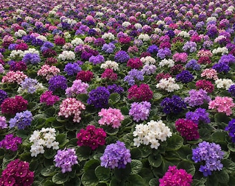 Optimara African Violet Variety Pack, 4 Live Plants in 4" Pots, Colorful Indoor Flowering Houseplants