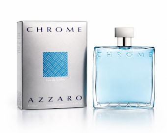 Azzaro Chrome Eau De Toilette 3.4 oz – Fresh Aquatic Bergamot Musk Cologne