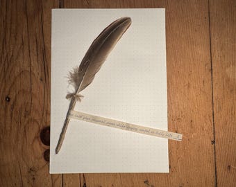 Chapter and Feather ballpoint feather quill pen