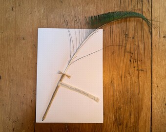 Handmade Feather Quill Ballpoint Pen by Chapter and Feather