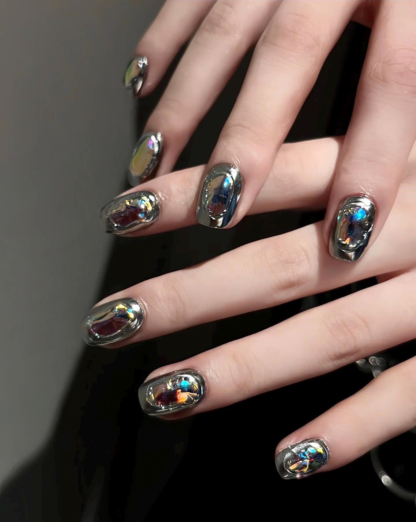 Men press on nails - Etsy.de