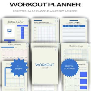 Workout Planner: Weight Loss Journal, Workout, Health & Meal Tracker iPad, Android, Surface and More