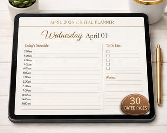 Planejador diário minimalista em PDF, tamanho A4, para imprimir e organizar sua rotina.