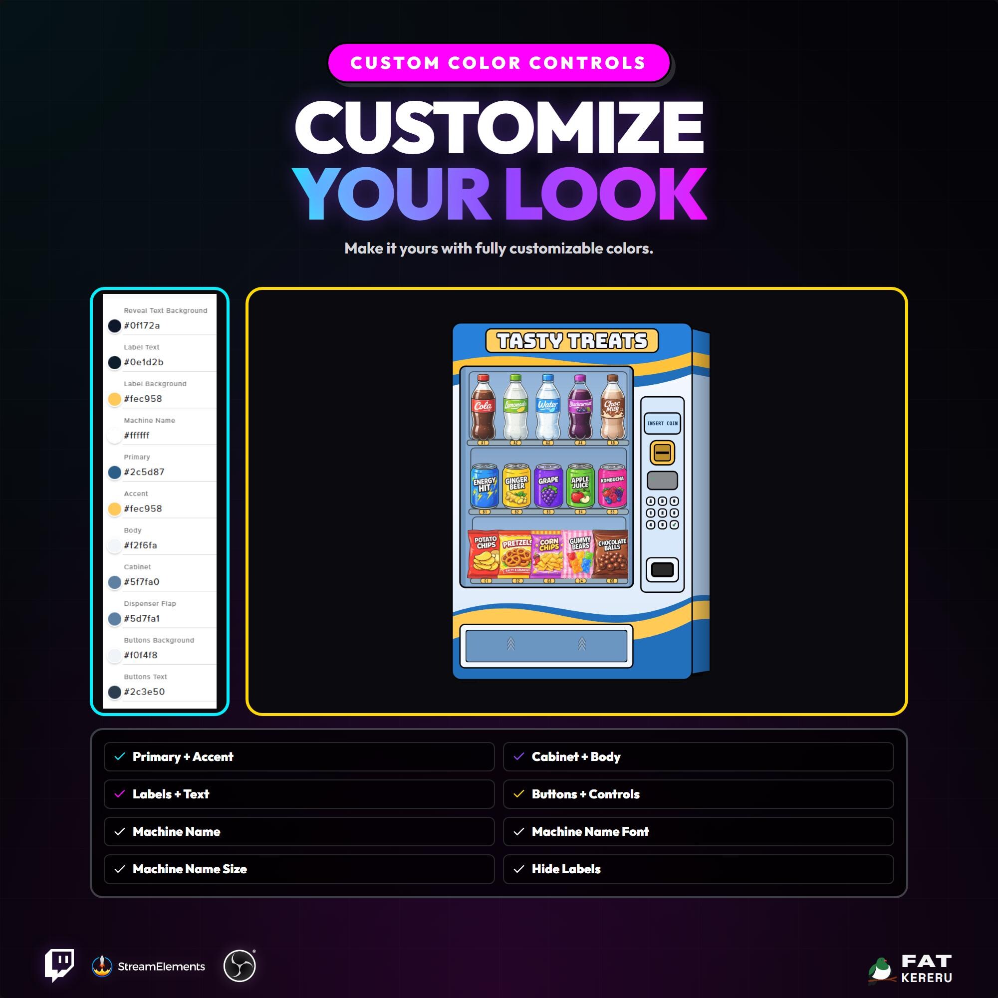 Vending Machine Twitch Widget — Interactive Animated Stream Overlay ...
