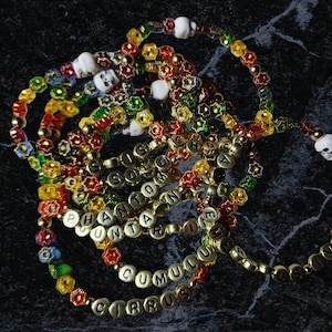 GHOST Band Flower Stretch Bracelet Ready to Ship