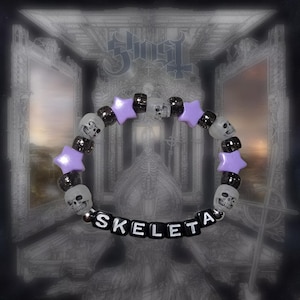 The band GHOST Skeleta Stretch Bracelet Ready to Ship