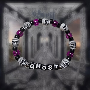 The band GHOST Stretch Bracelet Ready to Ship Skeletá Era