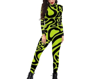 F1 Lando Norris Women Bodysuit- Cosplay costume Halloween- Woman Catsuit- Spandex Jumpsuit