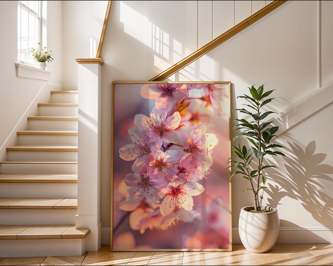 Nature Photography | Cherry Blossom Wall Art | Pink Floral Print ...