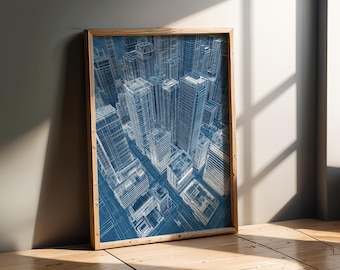Stadtplan | City Poster | Architektur Wandkunst | Designer Büro Dekor
