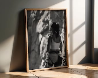 Sports Artwork | Climber Rest Moment | Outdoor Adventure Wall Art