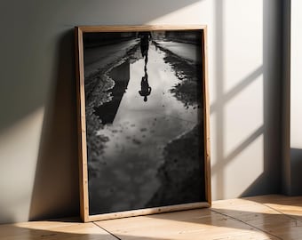 Sports Artwork | Urban Runner Reflection | Fitness Sports Wall Art Decor