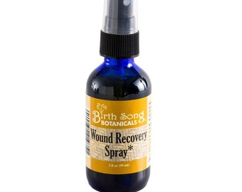 First Aid Herbal Antiseptic Wound Spray for Sun Burns, Bug Bites, Minor Cuts, and Scrapes with Calendula and Lavender