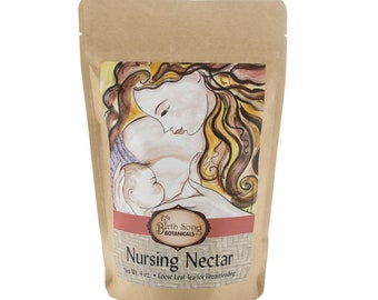 Breastfeeding and Lactation Herbal Tea for Postpartum and Nursing Moms. Nourishing Loose Leaf tea to Increase Breastmilk Supply