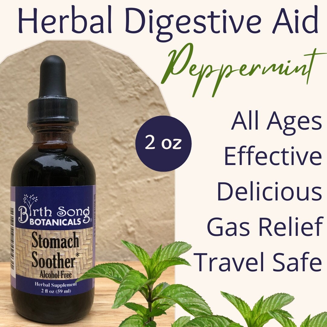 Stomach Soother Herbal Digestive Aid for Gas Relief, Colic, Nausea, and Vomiting Blended With