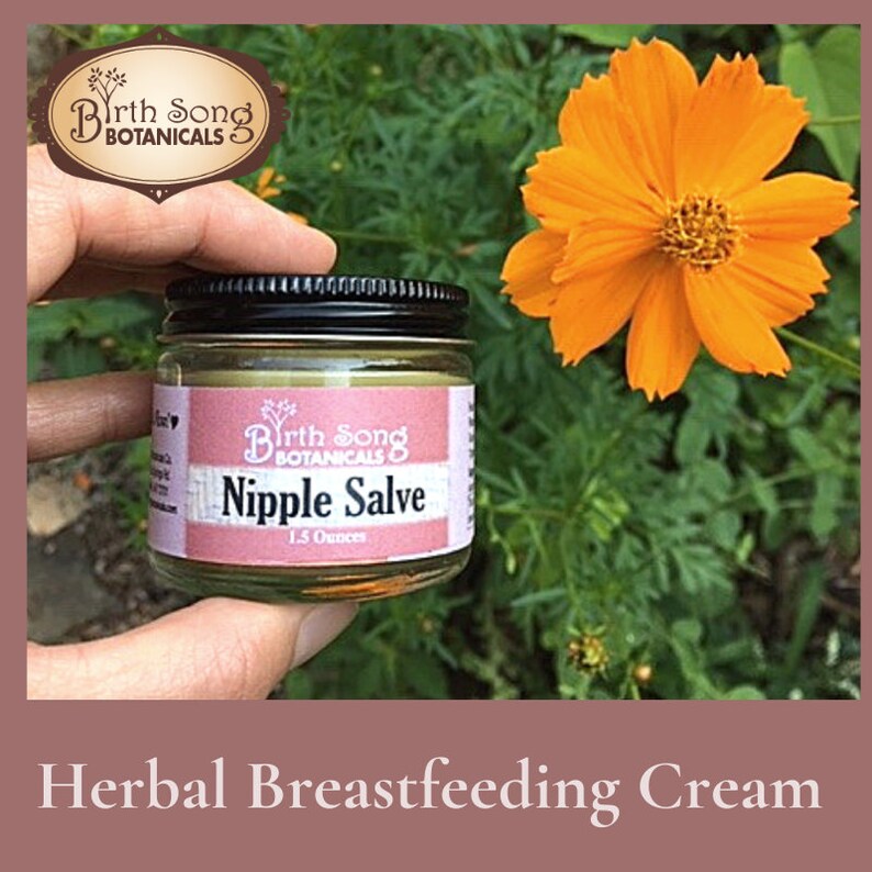 Natural Nipple Cream Made With Organic Herbs That Relieve Etsy
