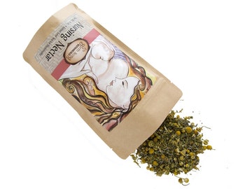 Postpartum Herbal Breastfeeding and Lactation Tea- Nursing Nectar Loose Leaf- 4oz. From Birth Song Botanicals