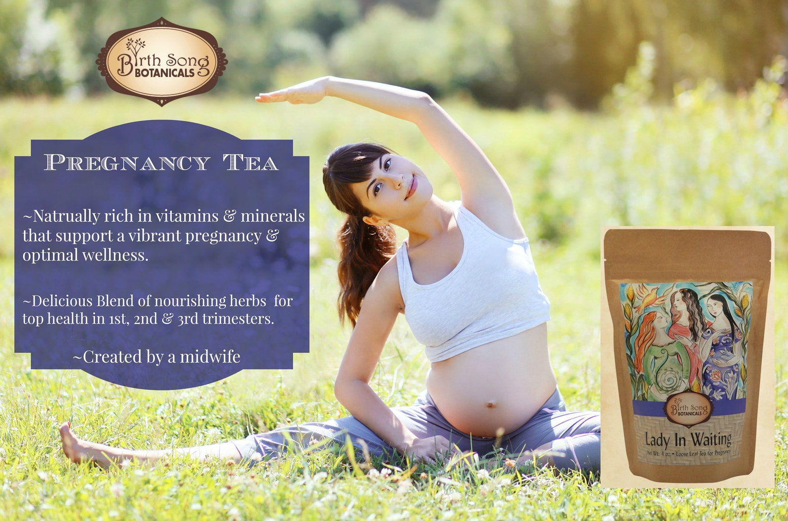Organic Herbal Pregnancy Tea loose Leaf 4oz. With Red Etsy