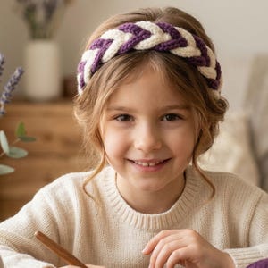 Braided Crochet Headband Pattern, Beginner Friendly Loop Design (PDF Pattern)