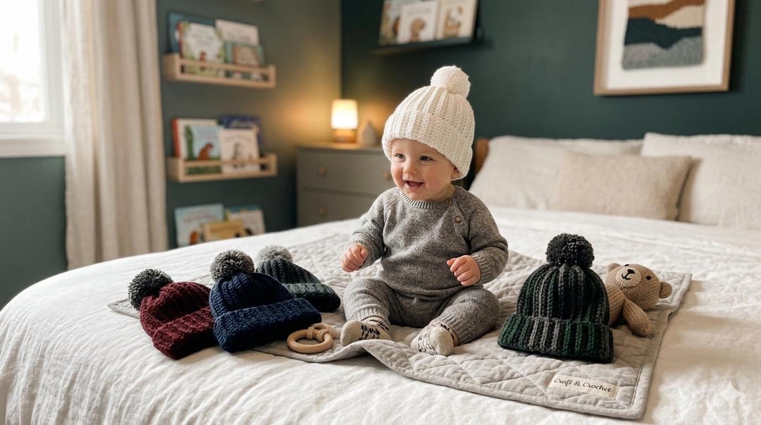Ribbed Baby Beanie Crochet Pattern, Beginner Friendly Hat (PDF Pattern ...