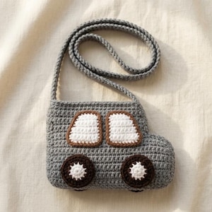 Auto Crossbody Bag Pattern häkeln | Anfänger Freundliches PDF Handwerk Projekt