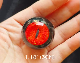 Colar Olho de Demônio Vermelho, Pingente de Globo Ocular Sangrento, Joia de Olho de Terror, Colar de Olho Gótico, Colar Assustador, Adereço para Fantasia de Halloween